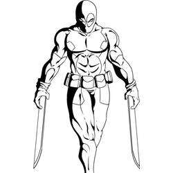 Coloring page: Deadpool (Superheroes) #82843 - Printable coloring pages