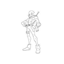 Coloring page: Deadpool (Superheroes) #82869 - Free Printable Coloring Pages