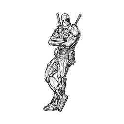 Coloring page: Deadpool (Superheroes) #82894 - Printable coloring pages