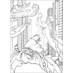 Coloring page: Fantastic Four (Superheroes) #76337 - Free Printable Coloring Pages