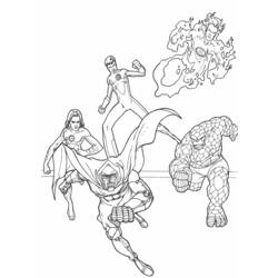 Coloring page: Fantastic Four (Superheroes) #76358 - Printable coloring pages