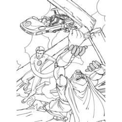 Coloring page: Fantastic Four (Superheroes) #76368 - Printable coloring pages