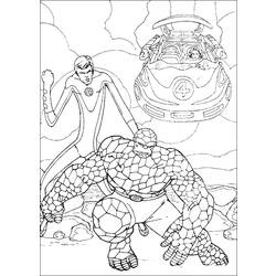 Coloring page: Fantastic Four (Superheroes) #76387 - Free Printable Coloring Pages