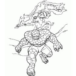 Coloring page: Fantastic Four (Superheroes) #76391 - Free Printable Coloring Pages