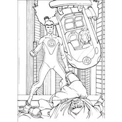 Coloring page: Fantastic Four (Superheroes) #76407 - Free Printable Coloring Pages