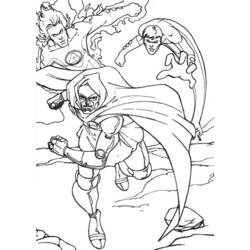 Coloring page: Fantastic Four (Superheroes) #76411 - Printable coloring pages