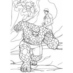 Coloring page: Fantastic Four (Superheroes) #76440 - Printable coloring pages