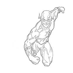 Coloring page: Flash (Superheroes) #83351 - Printable coloring pages