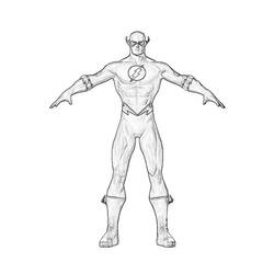 Coloring page: Flash (Superheroes) #83354 - Printable coloring pages