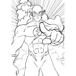 Coloring page: Flash (Superheroes) #83398 - Printable coloring pages