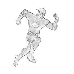 Coloring page: Flash (Superheroes) #83408 - Printable coloring pages