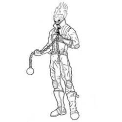 Coloring page: Ghost Rider (Superheroes) #82024 - Printable coloring pages