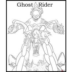 Coloring page: Ghost Rider (Superheroes) #82030 - Free Printable Coloring Pages
