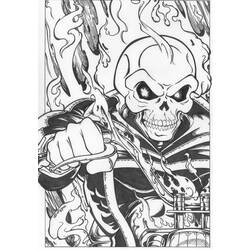 Coloring page: Ghost Rider (Superheroes) #82105 - Free Printable Coloring Pages