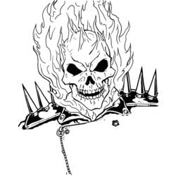 Coloring page: Ghost Rider (Superheroes) #82141 - Printable coloring pages