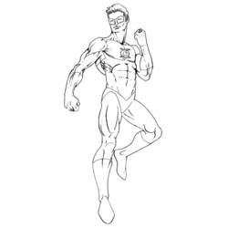 Coloring page: Green Lantern (Superheroes) #81297 - Printable coloring pages