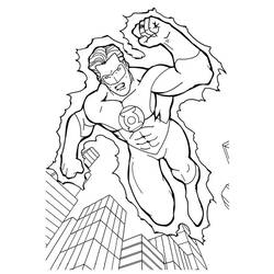 Coloring page: Green Lantern (Superheroes) #81302 - Printable coloring pages