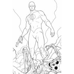 Coloring page: Green Lantern (Superheroes) #81305 - Printable coloring pages