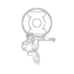 Coloring page: Green Lantern (Superheroes) #81316 - Printable coloring pages