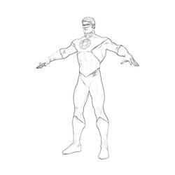 Coloring page: Green Lantern (Superheroes) #81328 - Printable coloring pages
