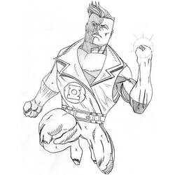 Coloring page: Green Lantern (Superheroes) #81405 - Printable coloring pages