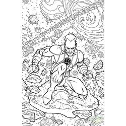 Coloring page: Green Lantern (Superheroes) #81444 - Printable coloring pages