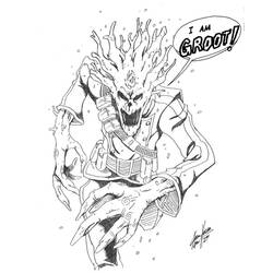 Coloring page: Guardians of the Galaxy (Superheroes) #82462 - Printable coloring pages