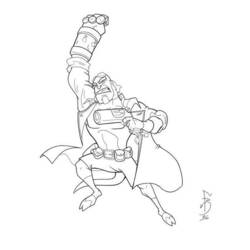 Coloring page: Hellboy (Superheroes) #78484 - Printable coloring pages