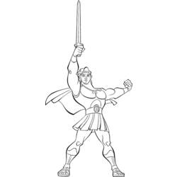 Coloring page: Hercules (Superheroes) #84209 - Free Printable Coloring Pages