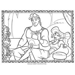 Coloring page: Hercules (Superheroes) #84234 - Printable coloring pages