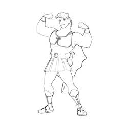 Coloring page: Hercules (Superheroes) #84279 - Printable coloring pages