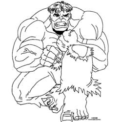 Coloring page: Hulk (Superheroes) #79074 - Printable coloring pages