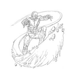 Coloring page: Iceman (Superheroes) #83531 - Printable coloring pages