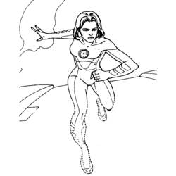 Coloring page: Invisible Woman (Superheroes) #83217 - Printable coloring pages