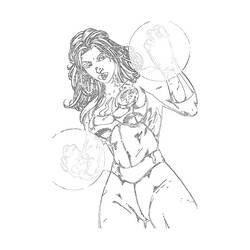 Coloring page: Invisible Woman (Superheroes) #83220 - Printable coloring pages