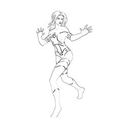 Coloring page: Invisible Woman (Superheroes) #83224 - Printable coloring pages
