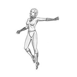 Coloring page: Invisible Woman (Superheroes) #83226 - Printable coloring pages