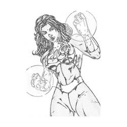 Coloring page: Invisible Woman (Superheroes) #83230 - Printable coloring pages