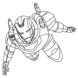 Coloring page: Iron Man (Superheroes) #80538 - Free Printable Coloring Pages