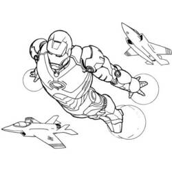 Coloring page: Iron Man (Superheroes) #80546 - Printable coloring pages