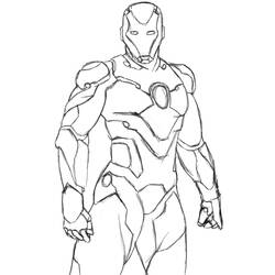 Coloring page: Iron Man (Superheroes) #80548 - Printable coloring pages
