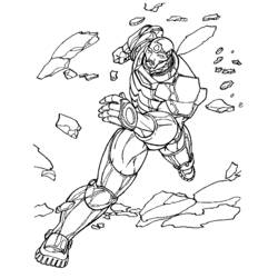 Coloring page: Iron Man (Superheroes) #80555 - Free Printable Coloring Pages