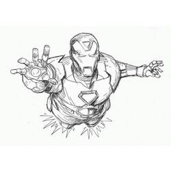Coloring page: Iron Man (Superheroes) #80562 - Free Printable Coloring Pages