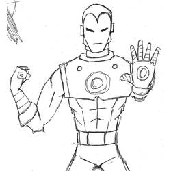 Coloring page: Iron Man (Superheroes) #80589 - Printable coloring pages