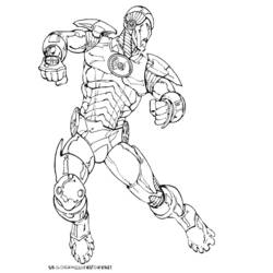 Coloring page: Iron Man (Superheroes) #80600 - Free Printable Coloring Pages