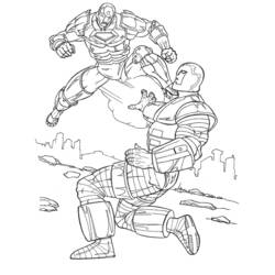Coloring page: Iron Man (Superheroes) #80610 - Free Printable Coloring Pages