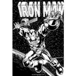 Coloring page: Iron Man (Superheroes) #80642 - Free Printable Coloring Pages