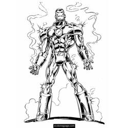 Coloring page: Iron Man (Superheroes) #80646 - Free Printable Coloring Pages