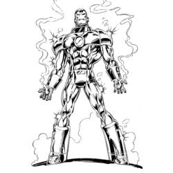 Coloring page: Iron Man (Superheroes) #80657 - Free Printable Coloring Pages