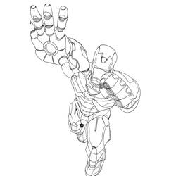 Coloring page: Iron Man (Superheroes) #80694 - Free Printable Coloring Pages